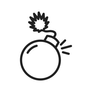 Bomba Simgesi resmi. Mobil uygulama için uygun.