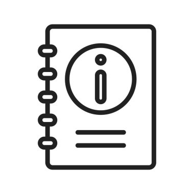 Kitap Bilgileri Simgesi resmi. Mobil uygulama için uygun.