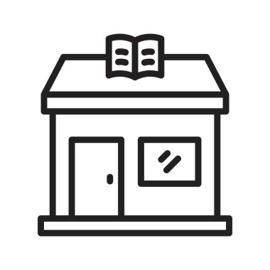 Kitap Deposu Simgesi resmi. Mobil uygulama için uygun.