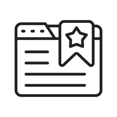 Simge resmini Yer İmlerine Ekle. Mobil uygulama için uygun.