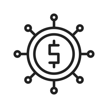 Bütçe Harcama Simgesi imajı. Mobil uygulama için uygun.