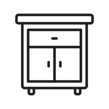 Dolap Çekmecesi Simgesi resmi. Mobil uygulama için uygun.