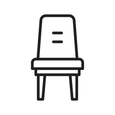 Sandalye Simgesi resmi. Mobil uygulama için uygun.