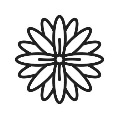 Kasımpatı Simgesi. Mobil uygulama için uygun.