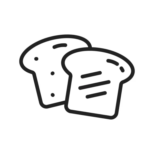 Brot Ikone Für Den Mobilen Einsatz Geeignet — Stockvektor