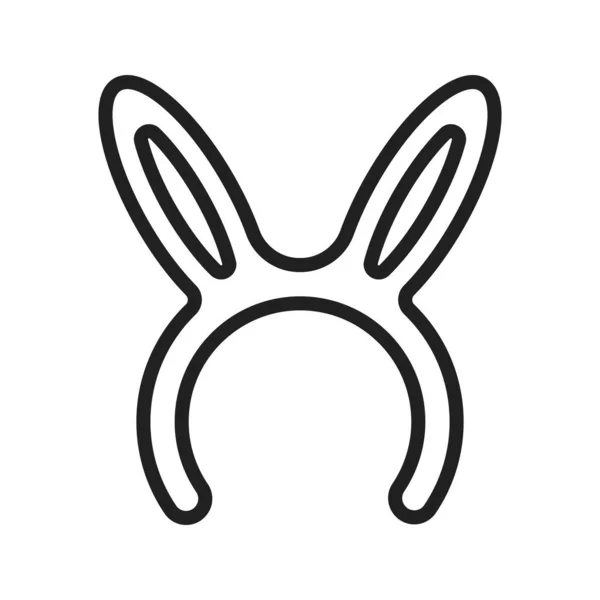兔子耳朵图标图像 适用于移动应用 — 图库矢量图片