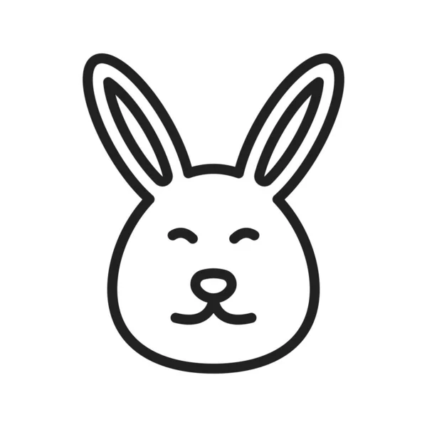兔子图标图像 适用于移动应用 — 图库矢量图片