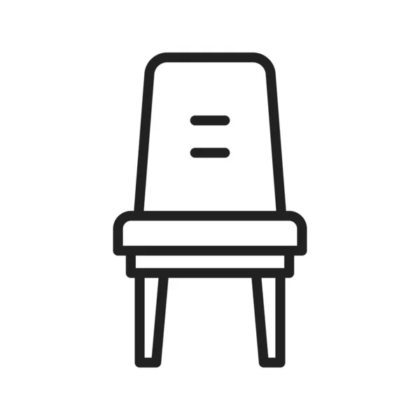 Imagem Ícone Cadeira Adequado Para Aplicação Móvel — Vetor de Stock