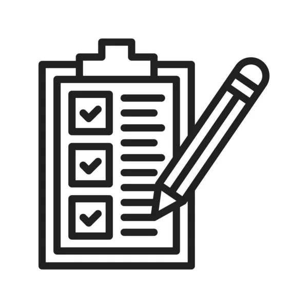 Checkliste Symbolbild Für Den Mobilen Einsatz Geeignet — Stockvektor