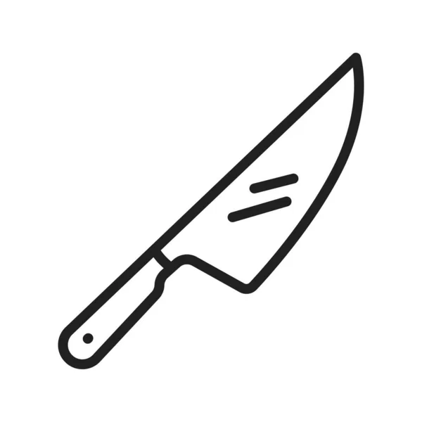 Chefs Knife Icon Image Adecuado Para Aplicaciones Móviles — Vector de stock