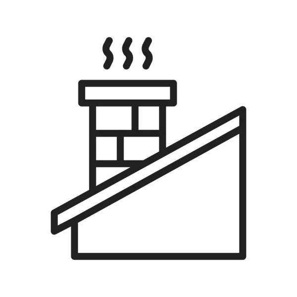 Symbolbild Schornstein Für Den Mobilen Einsatz Geeignet — Stockvektor