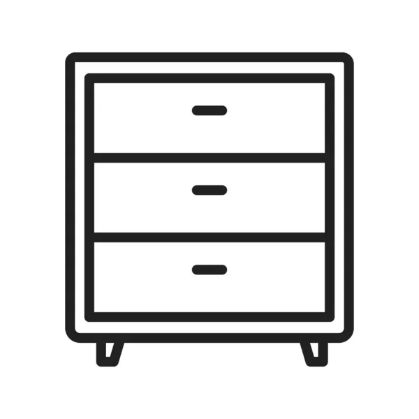 Drawers Icon Image Suitable Mobile Application — Stock Vector