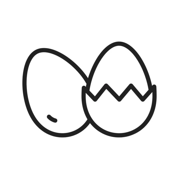 Яйця Іконка Зображення Підходить Мобільних Додатків — стоковий вектор