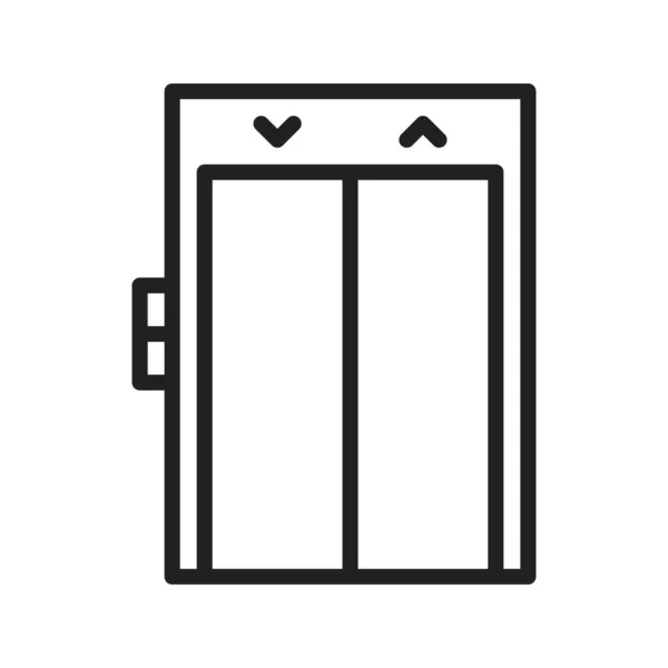 Symbolbild Aufzug Für Den Mobilen Einsatz Geeignet — Stockvektor