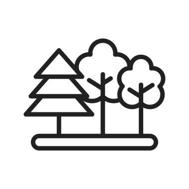 Forest Simgesi resmi. Mobil uygulama için uygun.