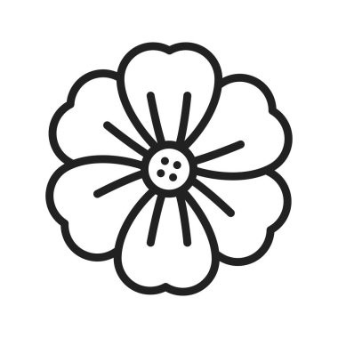 Sardunya Simgesi görüntüsü. Mobil uygulama için uygun.