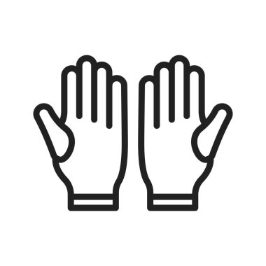 Eldiven Simgesi resmi. Mobil uygulama için uygun.