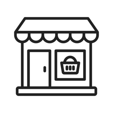 Market ikonu imajı. Mobil uygulama için uygun.