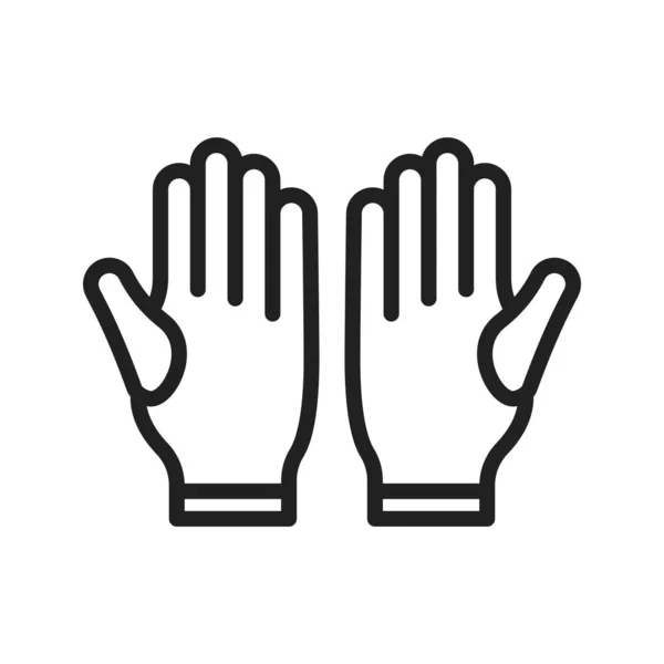 Handskar Ikonbild Lämplig För Mobil Applikation — Stock vektor