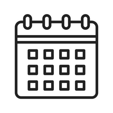 Takvim Simgesi resmi. Mobil uygulama için uygun.