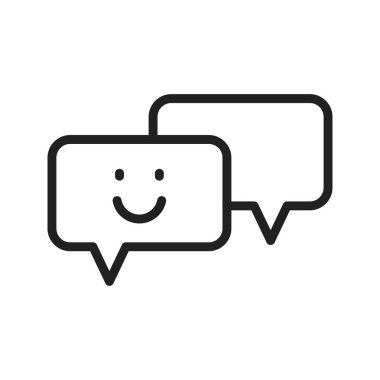 Sohbet Simgesi görüntüsü. Mobil uygulama için uygun.