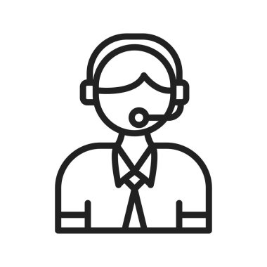 Müşteri Hizmeti Simgesi görüntüsü. Mobil uygulama için uygun.