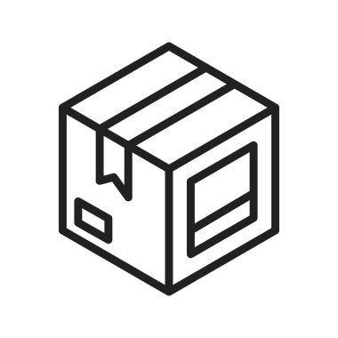 Teslimat Kutusu Simgesi resmi. Mobil uygulama için uygun.