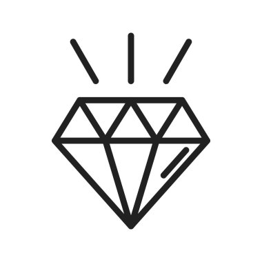 Diomand Simgesi görüntüsü. Mobil uygulama için uygun.