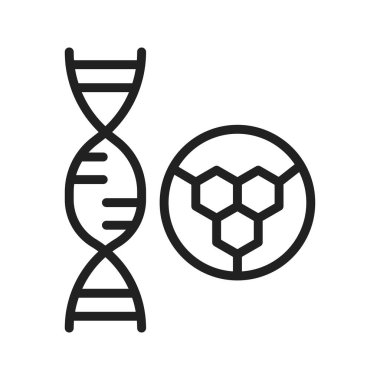 DNA Simgesi resmi. Mobil uygulama için uygun.