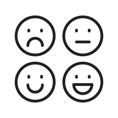Emoji Simgesi resmi. Mobil uygulama için uygun.