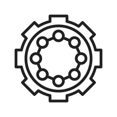 Dişli Simgesi resmi. Mobil uygulama için uygun.