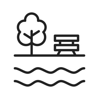 Simge Gölü resmi. Mobil uygulama için uygun.