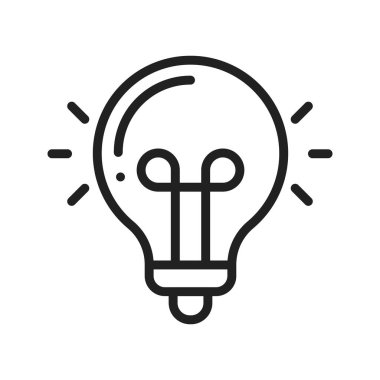 Ampul Simgesi resmi. Mobil uygulama için uygun.