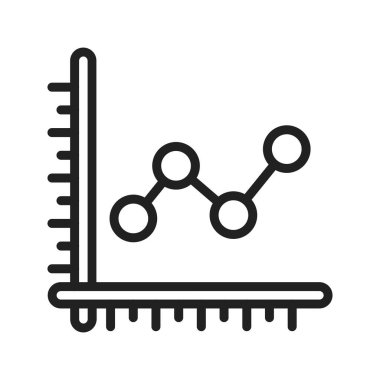 Çizgi Grafik Simgesi resmi. Mobil uygulama için uygun.