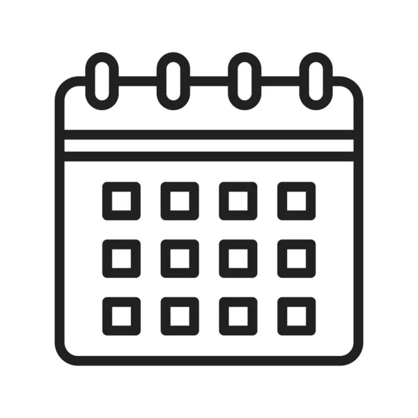 Calendar Icon Image Suitable Mobile Application — Stock Vector