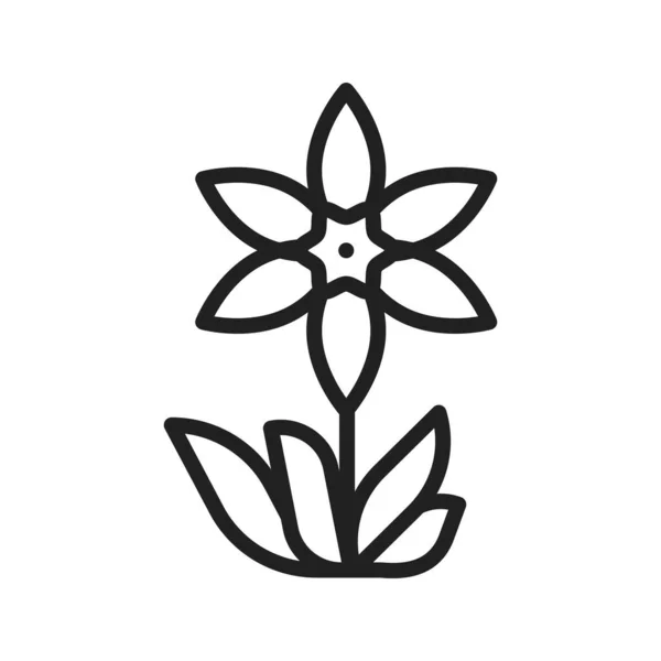 Citra Ikon Daffodil Cocok Untuk Aplikasi Mobile - Stok Vektor