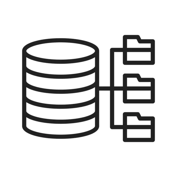 Datenbank Symbolbild Für Den Mobilen Einsatz Geeignet — Stockvektor