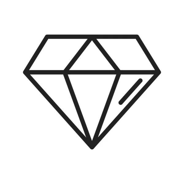Imagem Diamond Icon Adequado Para Aplicação Móvel —  Vetores de Stock