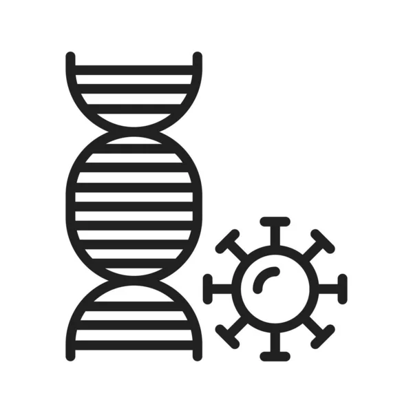 Imagen Del Icono Del Genoma Adecuado Para Aplicaciones Móviles — Archivo Imágenes Vectoriales