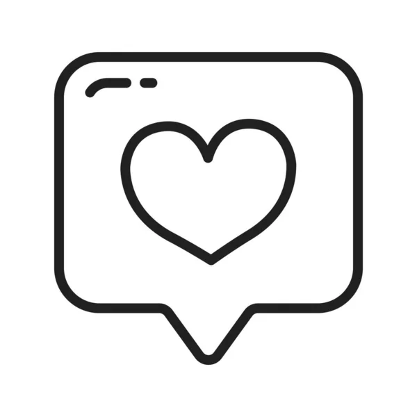 Image Icône Coeur Convient Pour Une Application Mobile — Image vectorielle