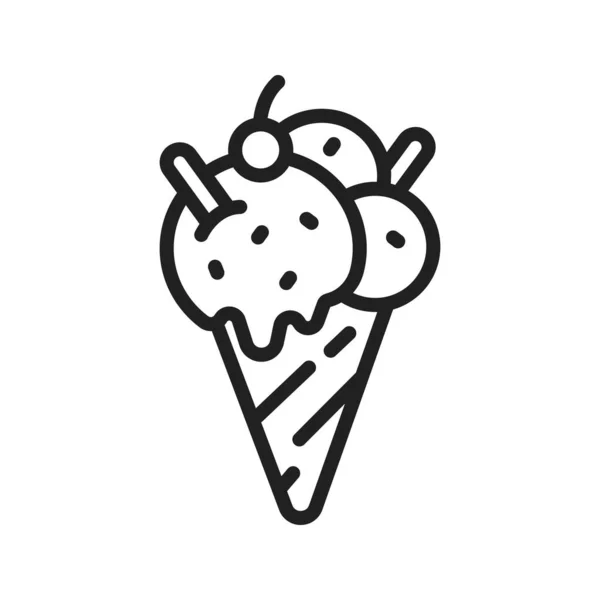 Ice Cream Icon Image Suitable Mobile Application — Stock Vector