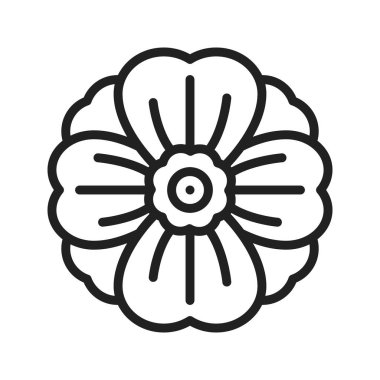 Naneli Marigold Simgesi resmi. Mobil uygulama için uygun.