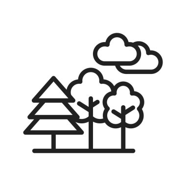 Doğa ikonu görüntüsü. Mobil uygulama için uygun.