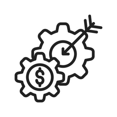 Pazarlama Stratejisi Simgesi imajı. Mobil uygulama için uygun.