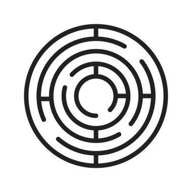 Maze Simgesi resmi. Mobil uygulama için uygun.