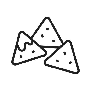 Nachos Icon görüntüsü. Mobil uygulama için uygun.