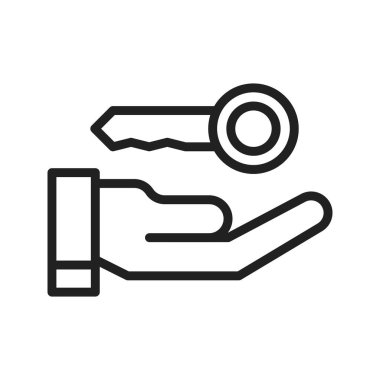 Güvenli Erişim simgesi resmi. Mobil uygulama için uygun