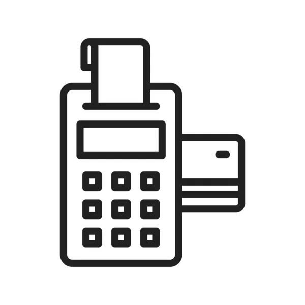 Ikona Terminalu Płatniczego Nadaje Się Aplikacji Mobilnej — Wektor stockowy