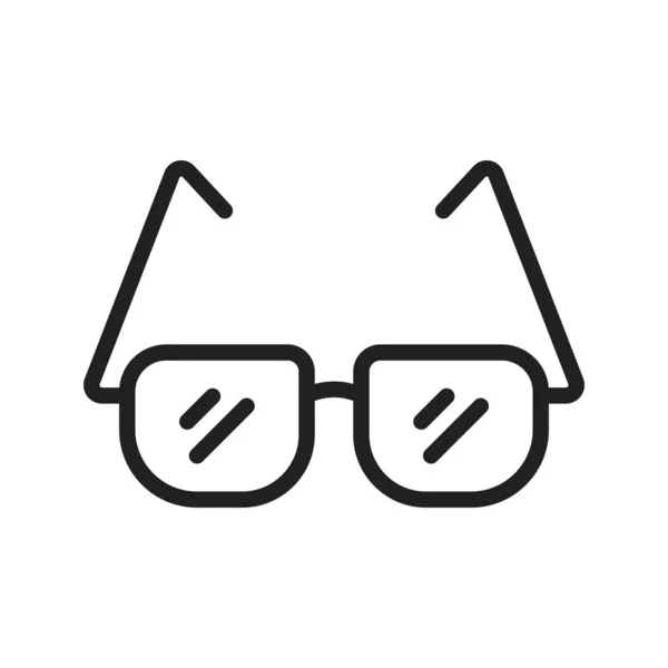 Szemüveg Olvasás Ikon Kép Mobilalkalmazásra Alkalmas — Stock Vector