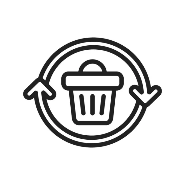 Recycle Icon Image Für Den Mobilen Einsatz Geeignet — Stockvektor